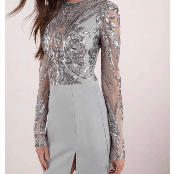 Tobi Dresses & Skirts - Tobi grey long sleeve dress